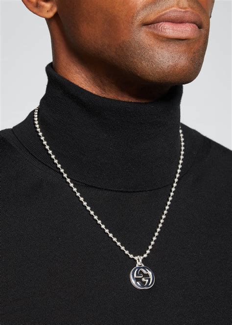 gucci gg necklace mens|Gucci necklace vintage.